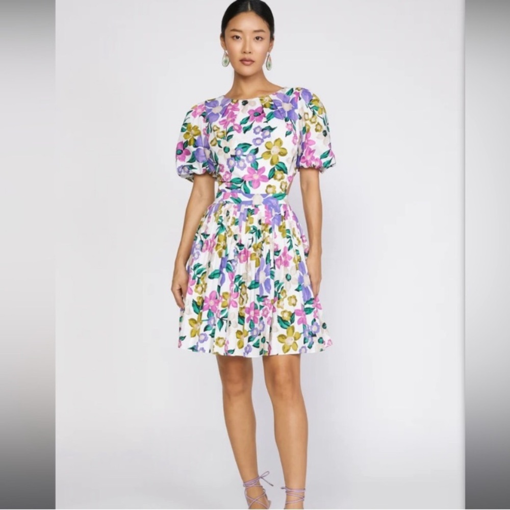 “CURRENT AIR” Floral Cut-Out Dress